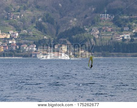 Windsurfer Fun In A Day Of Breva