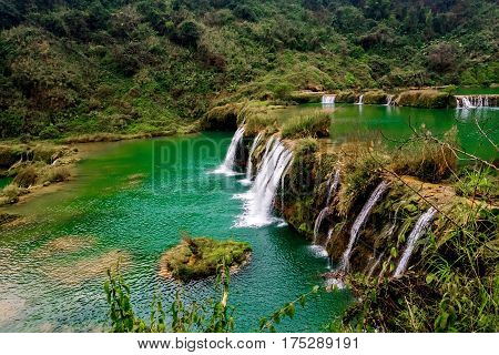 The Jiulong (nine dragon )waterfall yunnan, china.