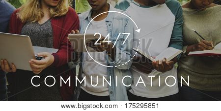 24/7 Help desk customer service overlay