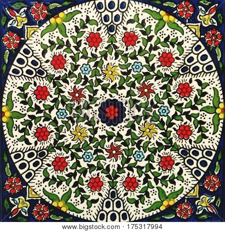 Tradirional east pattern on ceramics