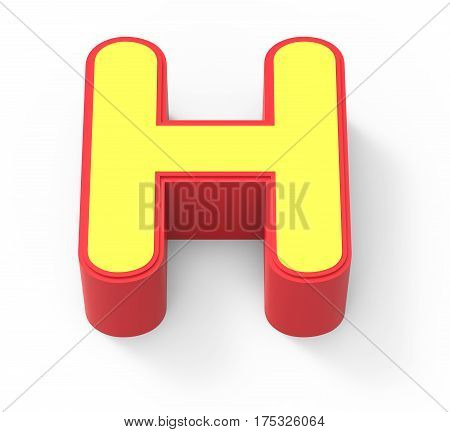 Yellow Letter H