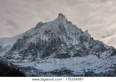 Generic view of Mont Blanc from the French side