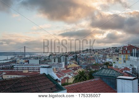 Generic view of city of Lisbon, Portugal