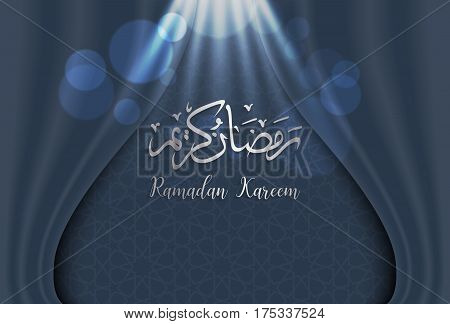 ramadan backgrounds vectorArabic Islamic calligraphy of Ramadan kareem on curtian background.