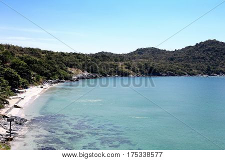 Hat Tham Phang is Landmark of Koh Si Chang at Sriracha in popular tourist destinationChonburi province in Thailand.