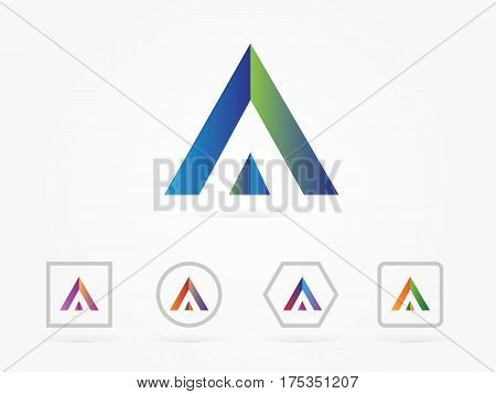 logo design vector art abstract geometry modern symbol icon template for business icon
