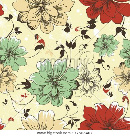 Seamless pattern floreali eleganza