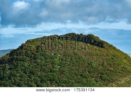 Landscape with top of Volcano in Azores islands, Terceira