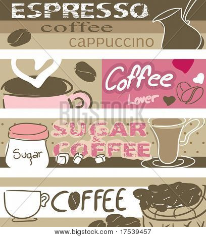 bannières de café