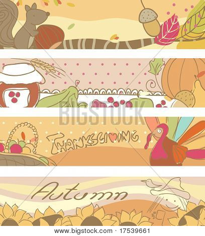 banners de otoñales