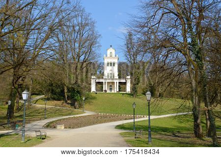 Maksimir park at spring time Zagreb Croatia