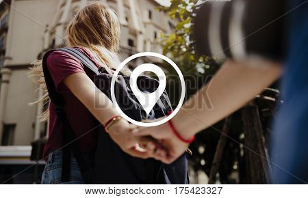 Distance Marker GPS Global Positioning System Destination