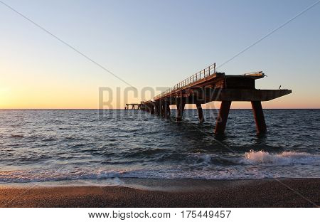Old Wharf, Pier, South Italy, Ruins, Lamezia Terme
