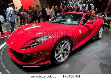 New Ferrari 812 Superfast Sports Car