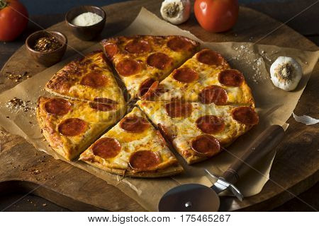 Cheap Greasy Frozen Pepperoni Pizza