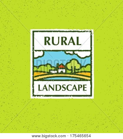 Agriculture and Farming. Agribusiness. Rural landscape. Design elements for info graphic, websites and print media. Vector illustration.