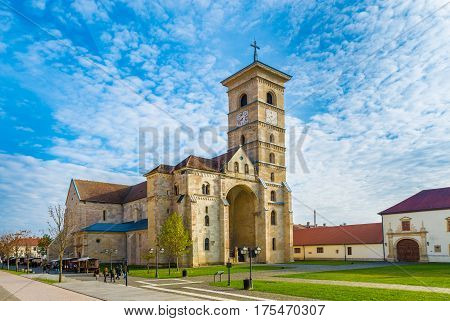 St Michael's Roman Catholic Cathedral in Alba Iulia Transylvania Romania