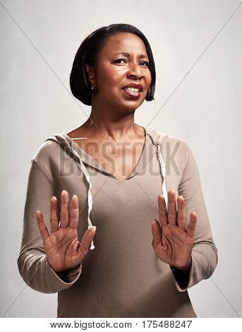 unfriendly black woman