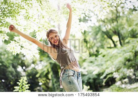 Beautiful Woman In Nature