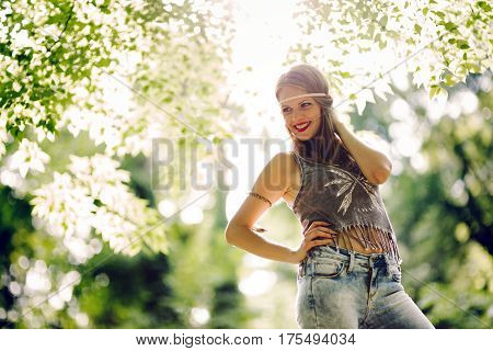 Beautiful Woman In Nature