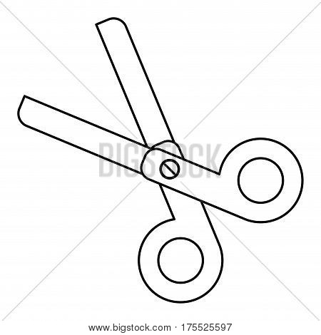 scissors school utensil line vector illustration eps 10