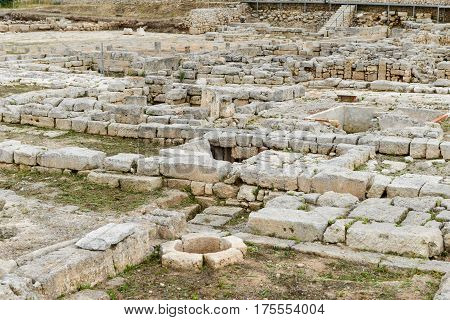Ancient Roman Ruins Of Egnazia On Puglia