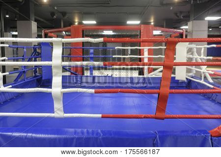 Interior of a boxing hall