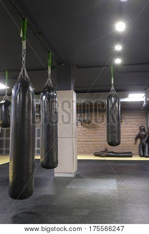 Interior of a boxing hall