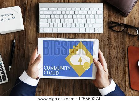 Cloud Storage Network Community Concept