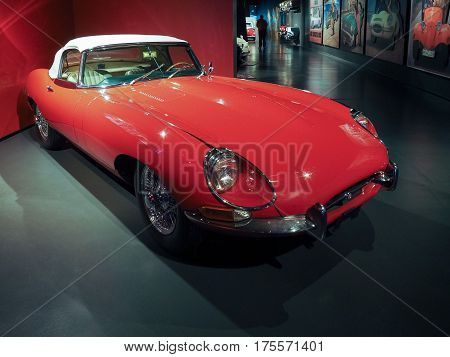 Ancient Cars At Car Museum In Turin