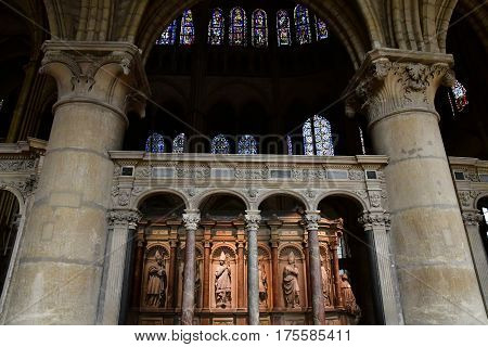 Reims France - july 26 2016 : the entombment of Saint Remi