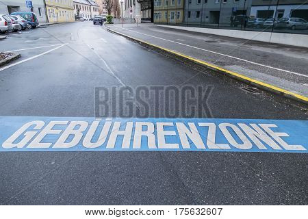 charging zone in the city