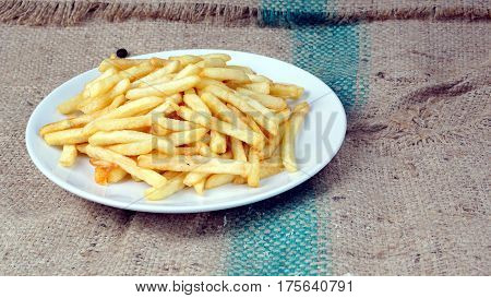 French fries, chips or finger chips are served hot, either soft or crispy, and are generally eaten as part of lunch or dinner or by themselves as a snack
