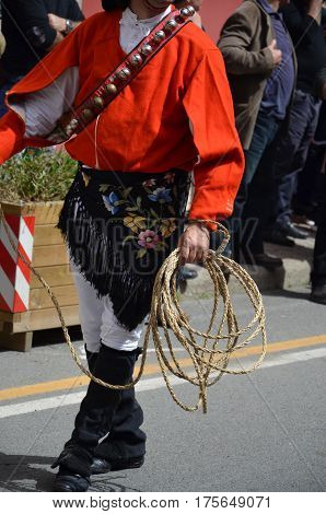Sardinia, Italy: the old Mamuthones' mask .