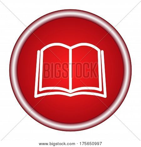 Book icon vector, solid illustration, pictogram isolated on white