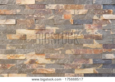 Modern stone brick wall for design and decoration