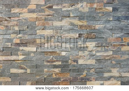 Modern stone brick wall for design and decoration
