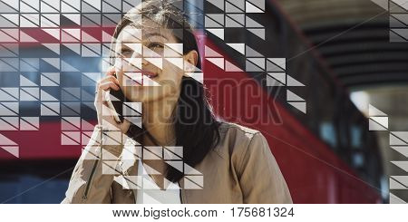 Triangle Geometric Graphic Pattern Template