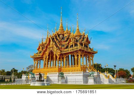 Barom Mangalanusarani Pavilion In The Area Of Ananta Samakhom Throne Hall In Royal Dusit Palace In B