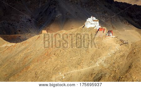 Sankar Buddhist Monastery in Leh, Ladakh, India