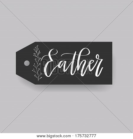 Eather - common female first name on a tag, perfect for seating card usage. One of wide collection in modern calligraphy style.