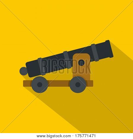 Cannon icon. Flat illustration of cannon vector icon for web