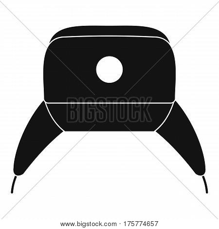 Earflap hat icon. Simple illustration of earflap hat vector icon for web