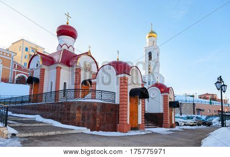 Russian orthodox church. Iversky monastery in Samara Russia