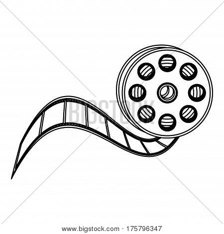 movie film clipart icon, vector illustraction design image