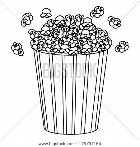 movie pop corn icon, vector illustraction design image