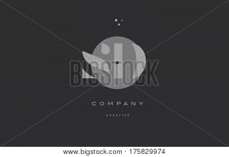 Sd S D  Grey Modern Alphabet Company Letter Logo Icon
