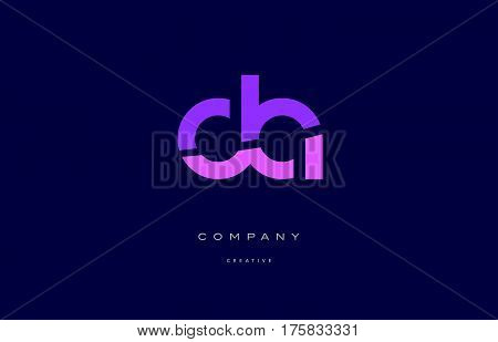 Da D A  Pink Blue Alphabet Letter Logo Icon