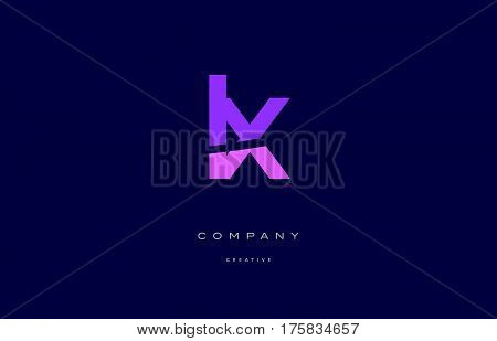 Lx L X  Pink Blue Alphabet Letter Logo Icon