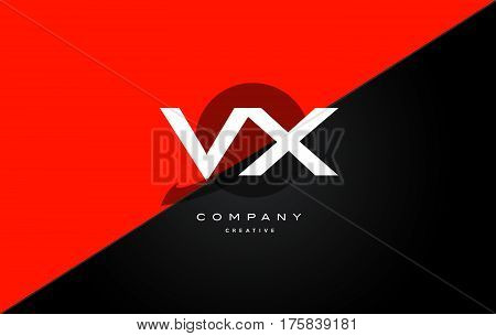 Vv V  Red Black Technology Alphabet Company Letter Logo Icon